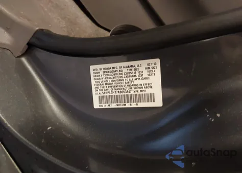 2010 Honda Odyssey Ex-L from USA, damaged, VIN 5FNRL3H77AB053847